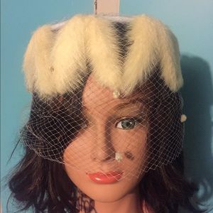 VINTAGE! Valerie Modes Birdcage Headband Hat